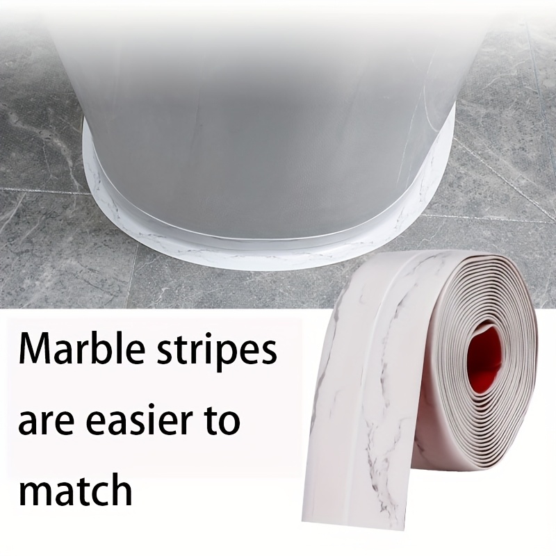 

1pc White Silicone Waterproof Sealing Tape, 3.8cm X 3.2m, Soil Stain Adhesive Strip For Kitchen, Bathroom, Countertop, Metal, Stone