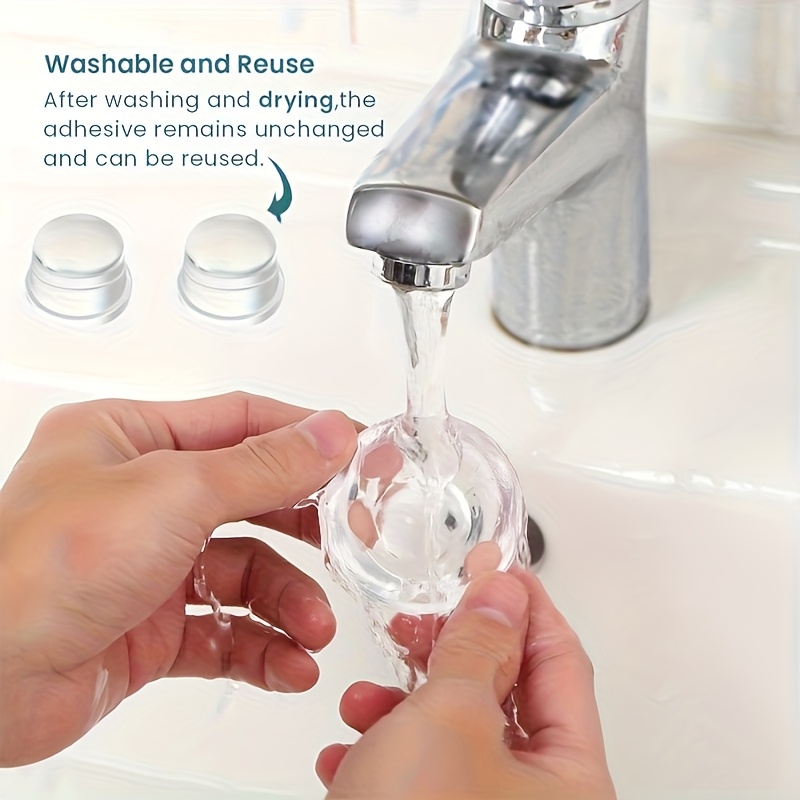 Силиконовый прозрачный дверной стопор ограничитель 40х25 мм