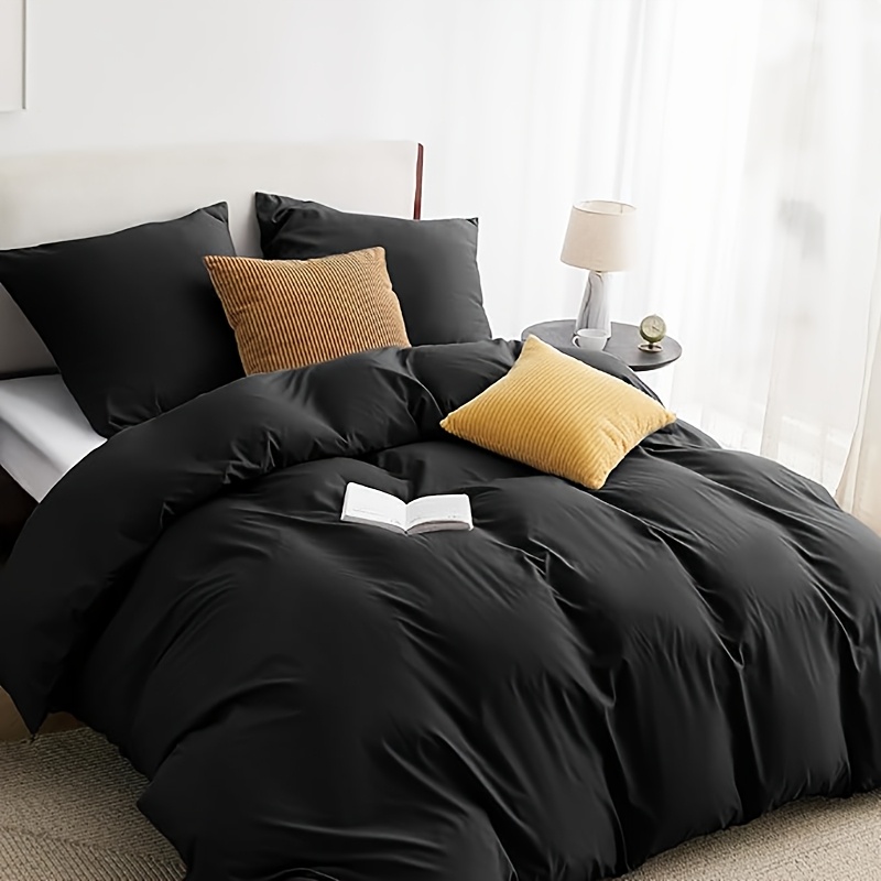 Image of 3/4pcs Bedding - Duvet Cover Set, Non-iron & Wrinkle-free, Consisting Of 3/4 Duvet Covers + 2*80x80 Cm Pillowcases, With A New, Smooth Zipper