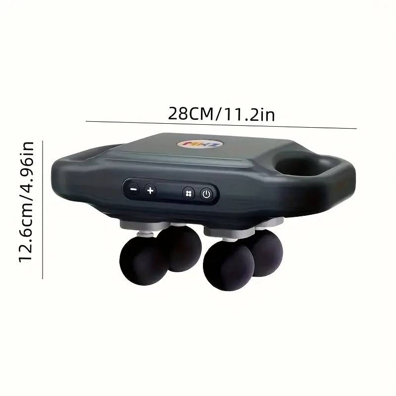 TEMU Handheld Deep Tissue Massager, 4-head Massage , Suitable For Whole Body, Feet, Legs, Waist, Back, Neck, Etc., Suitable For Relaxation
