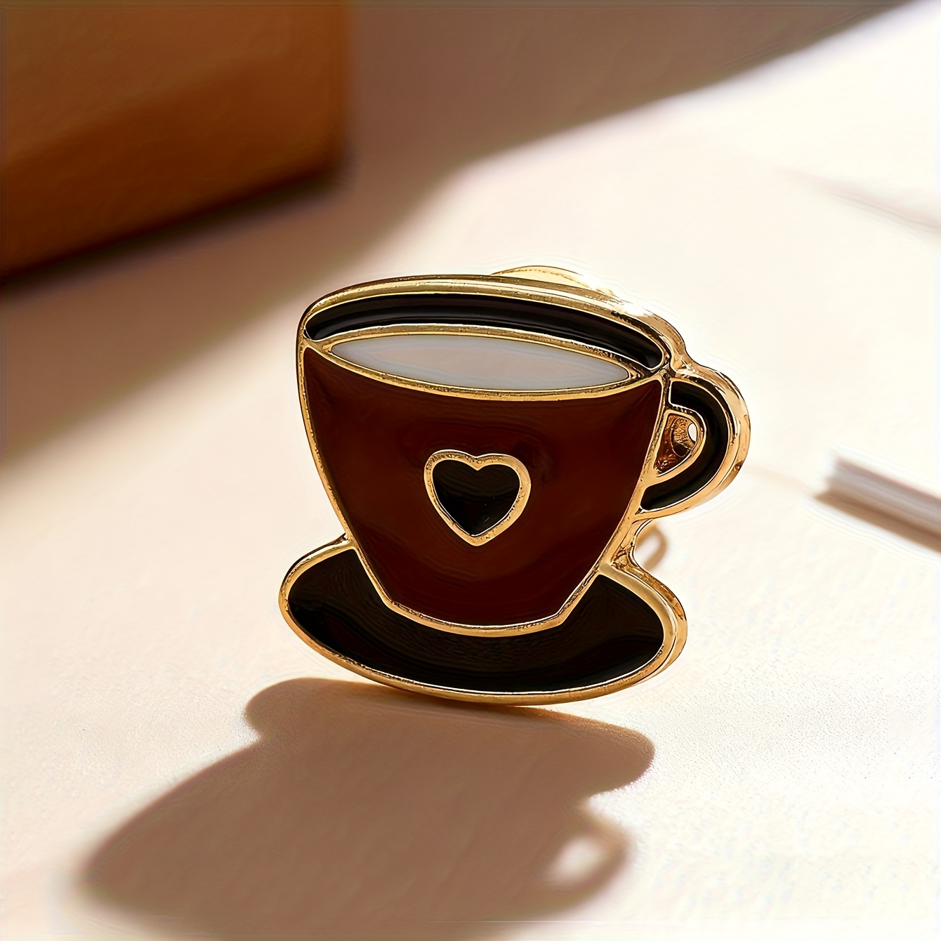 TEMU Juego de Pines de Esmalte con Temática de Café - Broches de Cafetera Moka y Taza de Café, Accesorios Retro KC para Ropa, Decoración de Mochilas,