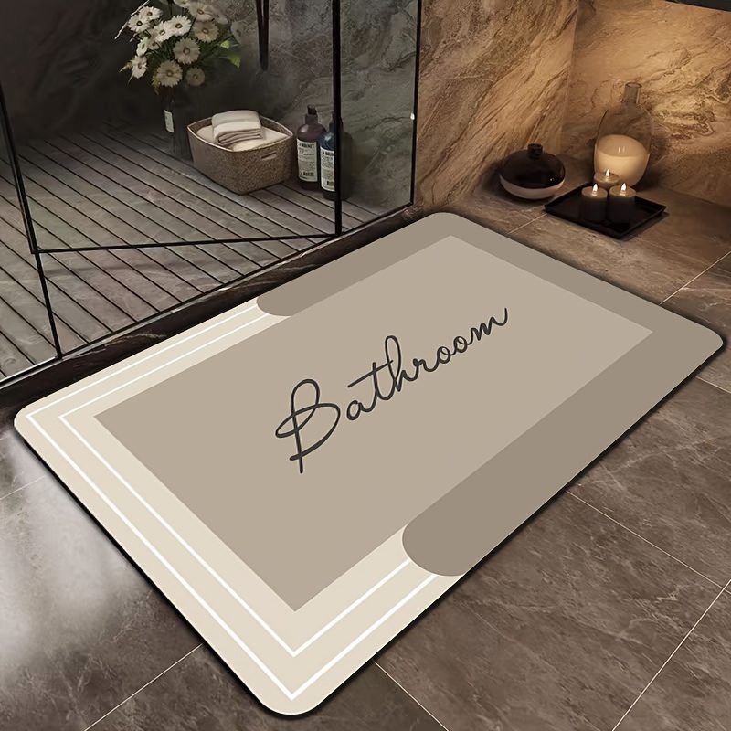 

& -dry -absorbent Mud Bath Mat - , - Rug For Bathroom