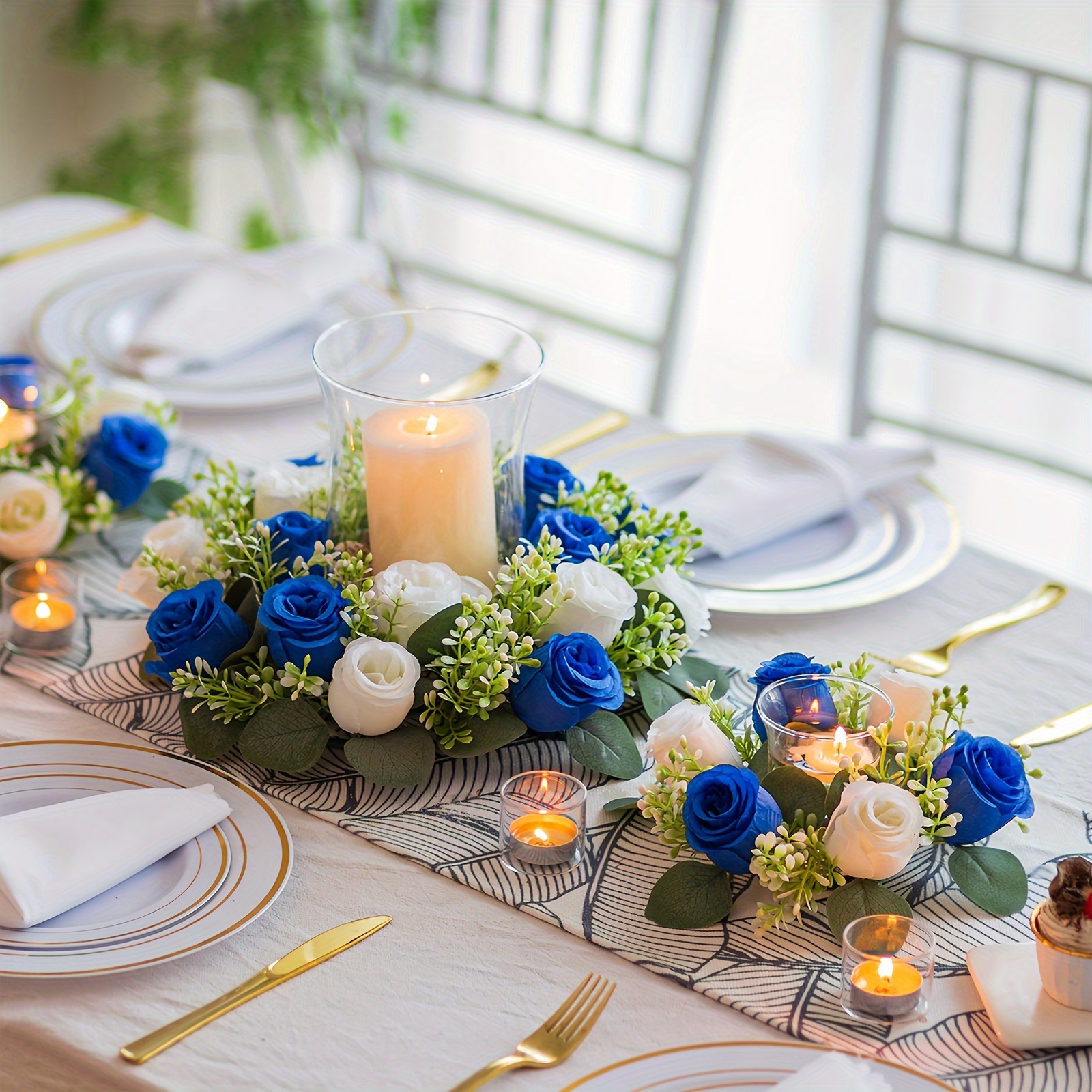 Streysisl Anneaux De Bougie Florale | Couronne De Tournesol