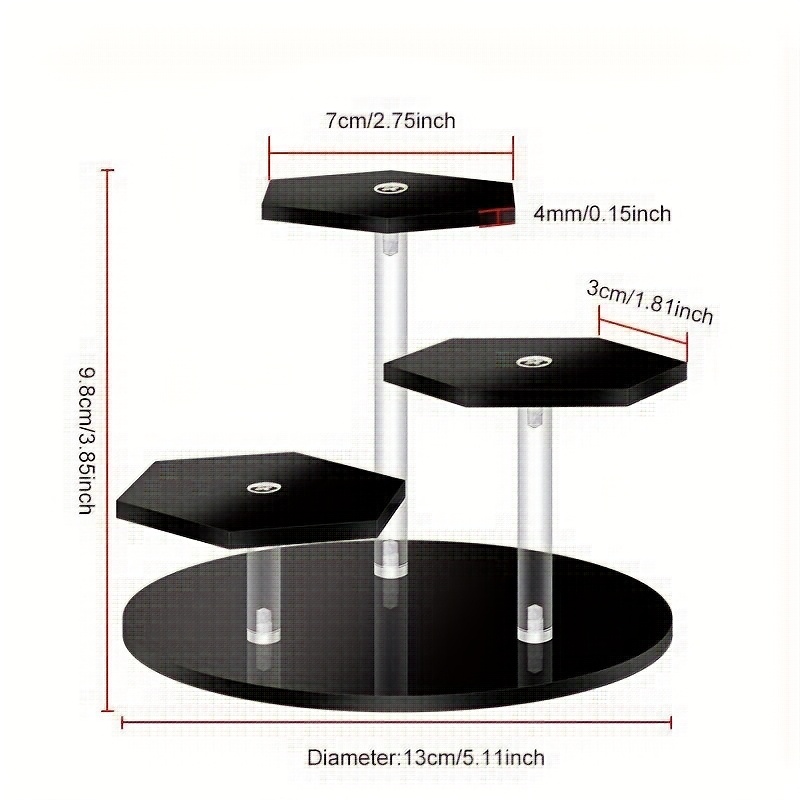 TEMU Acrylic Display Stand For Figures, Collectibles, , Jewelry, Action Figures Collection Organizer Holder, Collectibles Stand, Cosmetic Items
