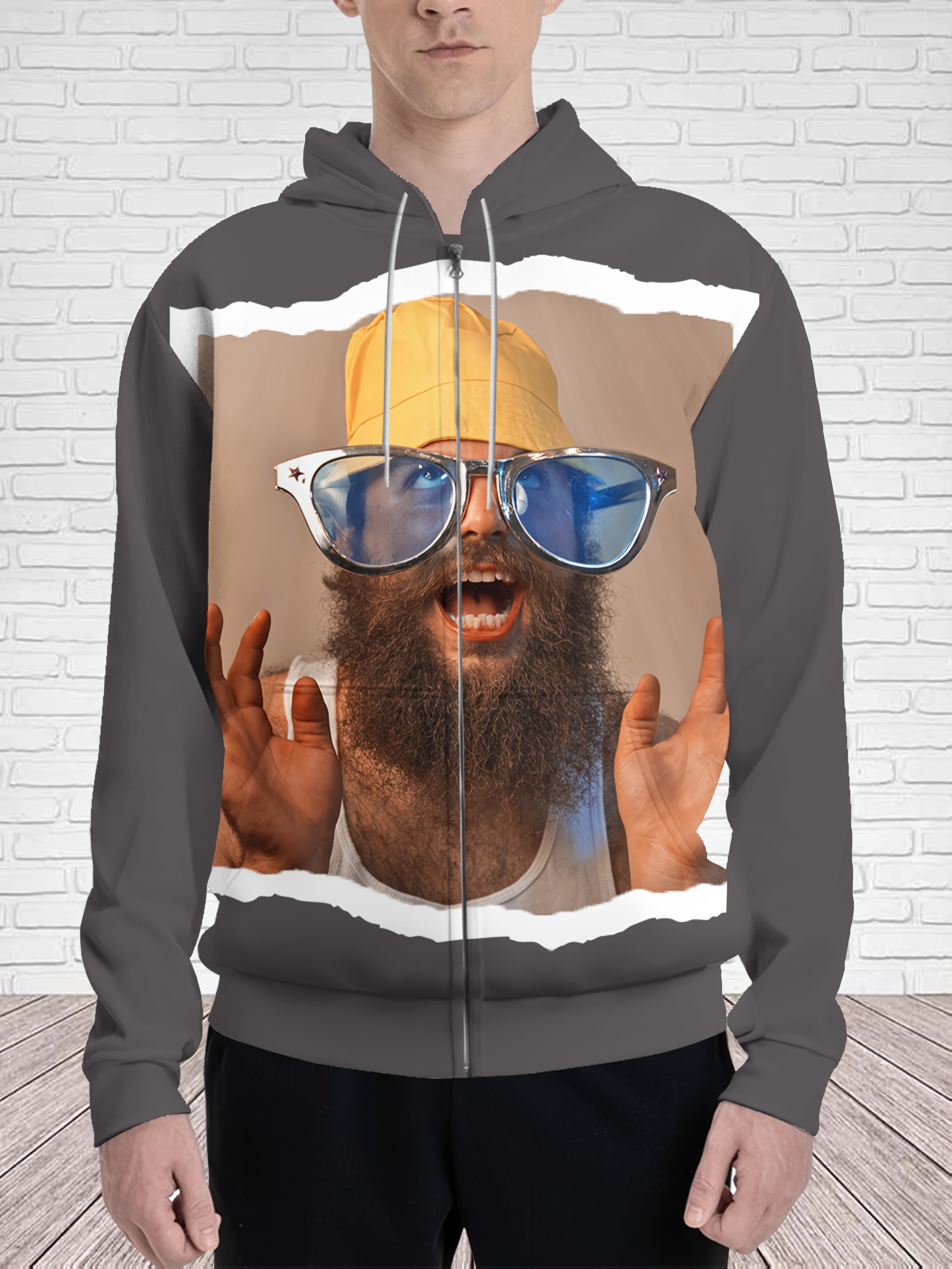 felpa cappuccio a maniche lunghe cerniera personalizzata Temu Italy