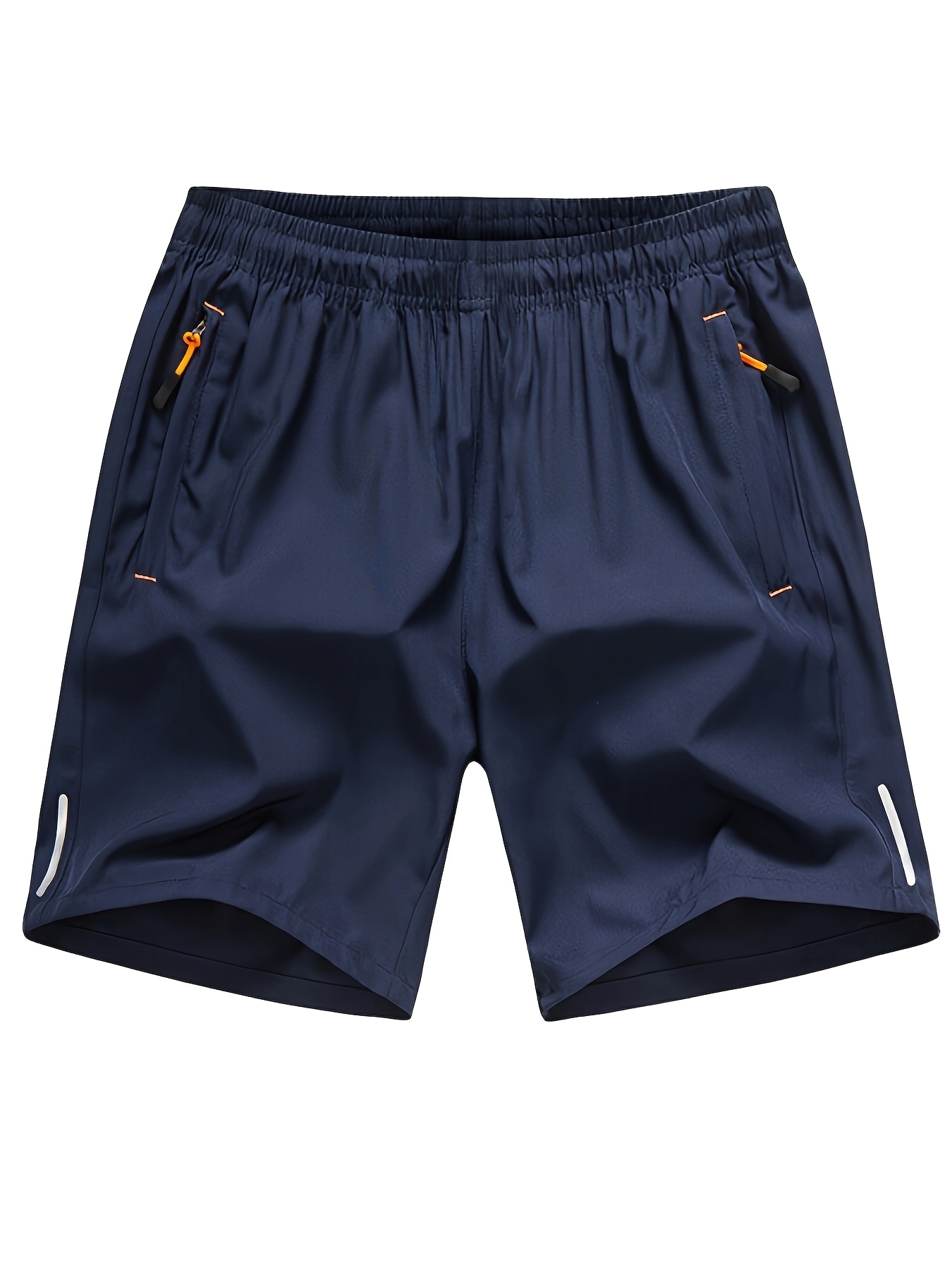 1pc Men'S Quick-Dry Athletic Shorts - Lightweight Gym, Hiking, Beach Pants - Ice Sliky Fiber Fabric - Elastic Waistband - Black - for Running, Training, Outdoor Sports - All-Day Moisture Management - Easy Care, Workout Shorts, Gym Wear, Solid Color Design, Durable Sportswear, Hiking Gear, Sporty Look, Breathable Material, Fitness Enthusiasts