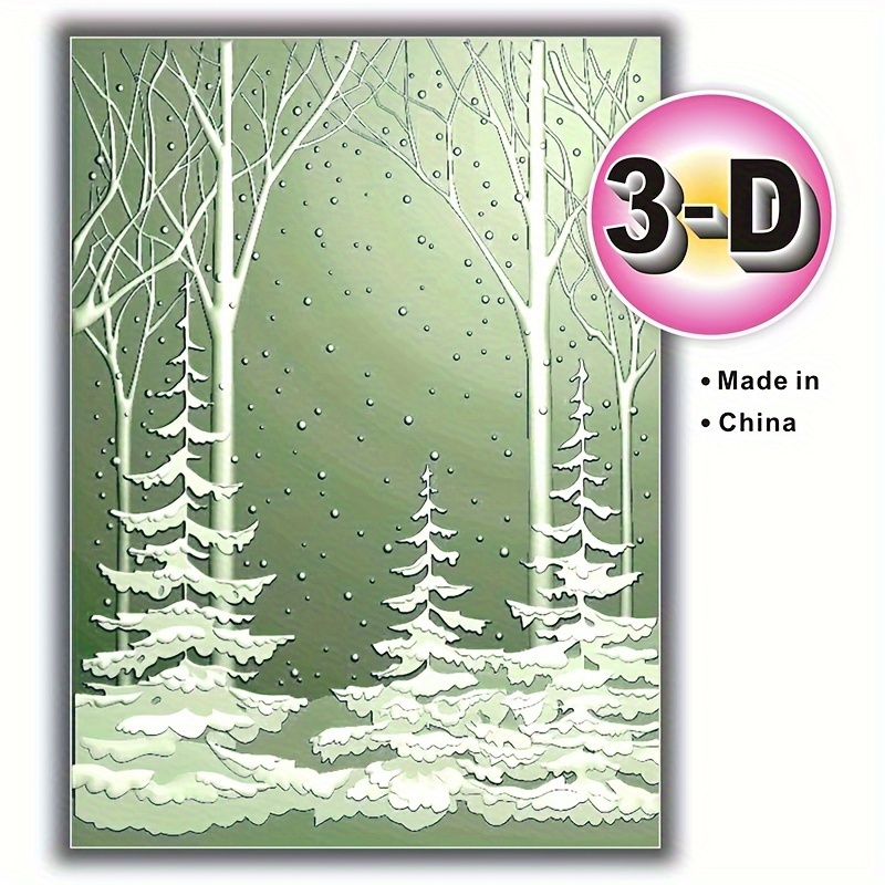 

3d Embossing Folders For - Christmas Plastic Embossing Templates For Scrapbooking And