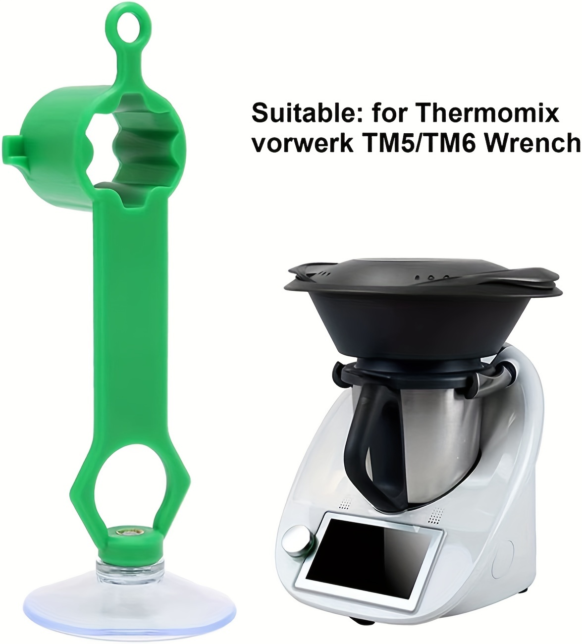   tm5 tm6 wrench with suction handle for dough blade removal premium rotator tool compatible with   mixer lids details 2