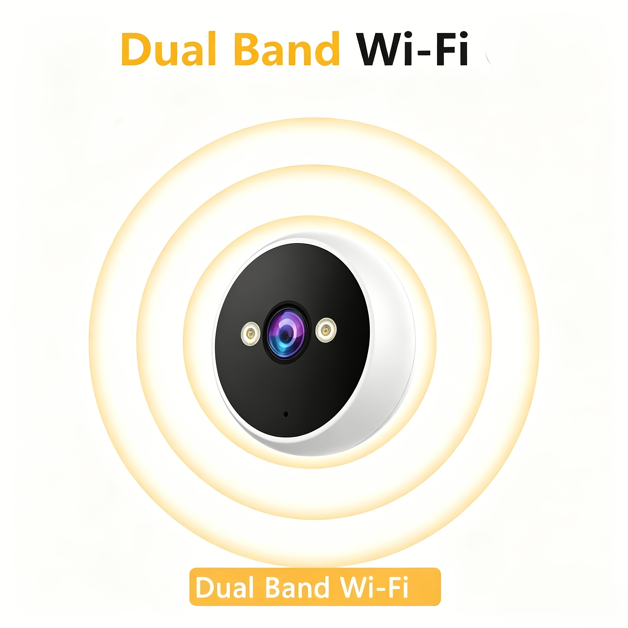 5MP Okenska Varnostna Kamera Kompaktna Mini Velikost Dvojni Pas 5G 2.4G WiFi Notranja Barvna Nočna Vidljivost Zaznavanje Ljudi Takojšnja