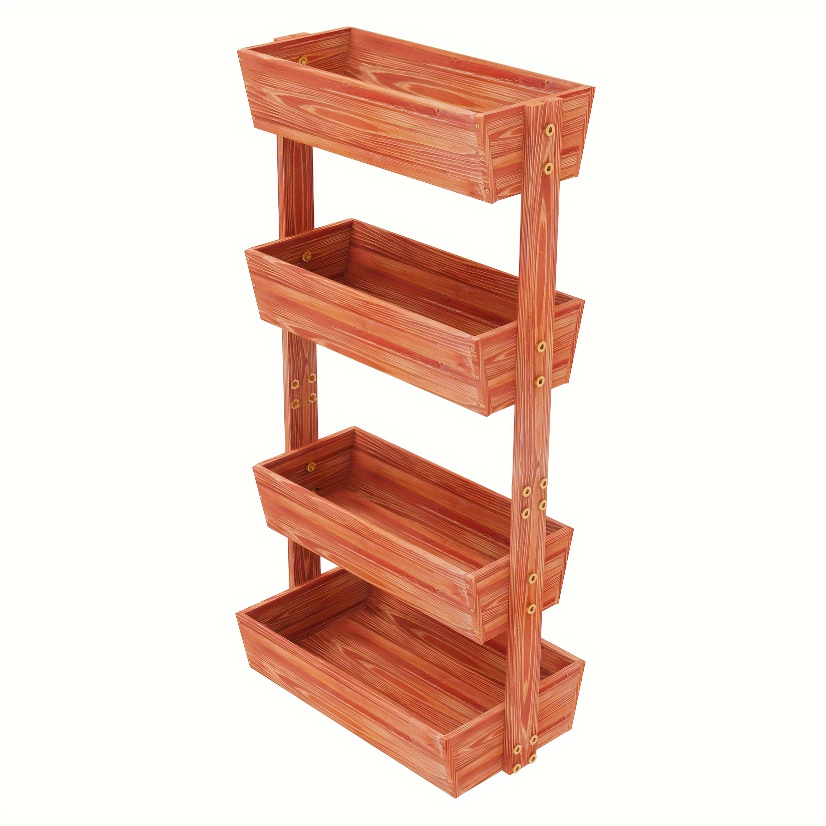 4 tiers vertical vegetable garden fur wood raised garden bed - Temu