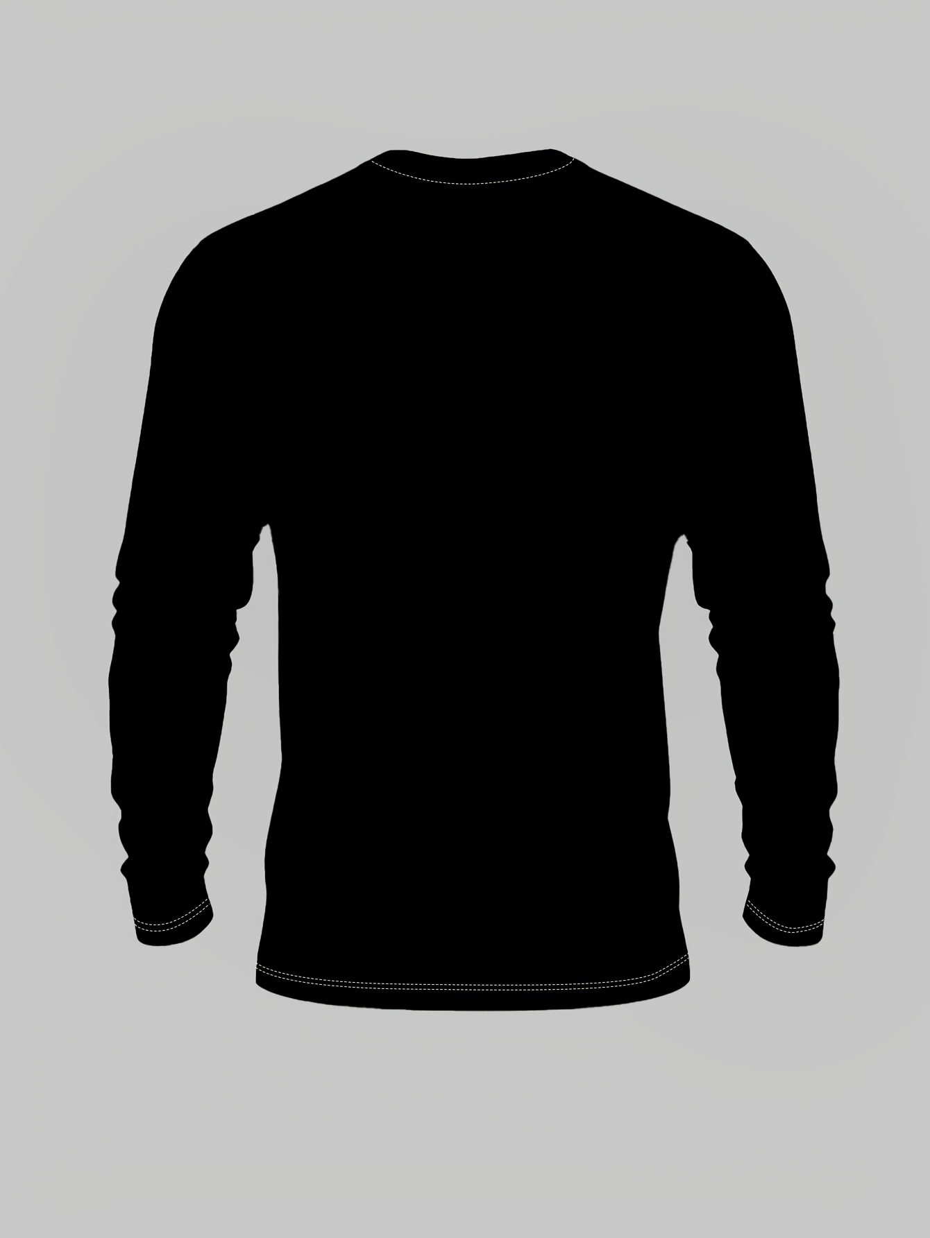camiseta de   larga casual y de moda para hombre, una   llamativa para ropa     y reuniones informales, camiseta de   larga con cuello  