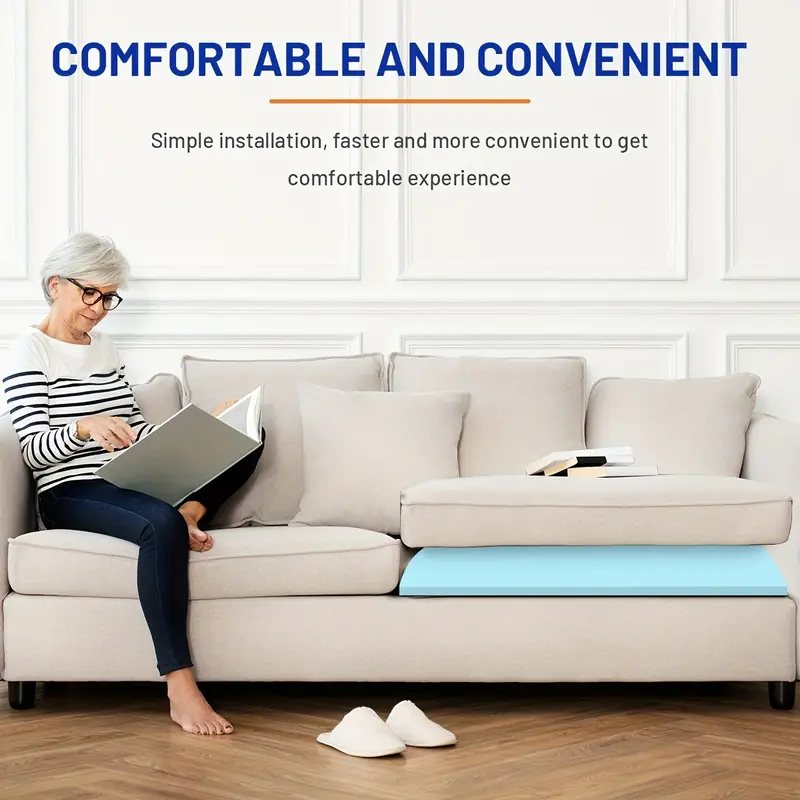 light blue high density foam cushion triple Temu