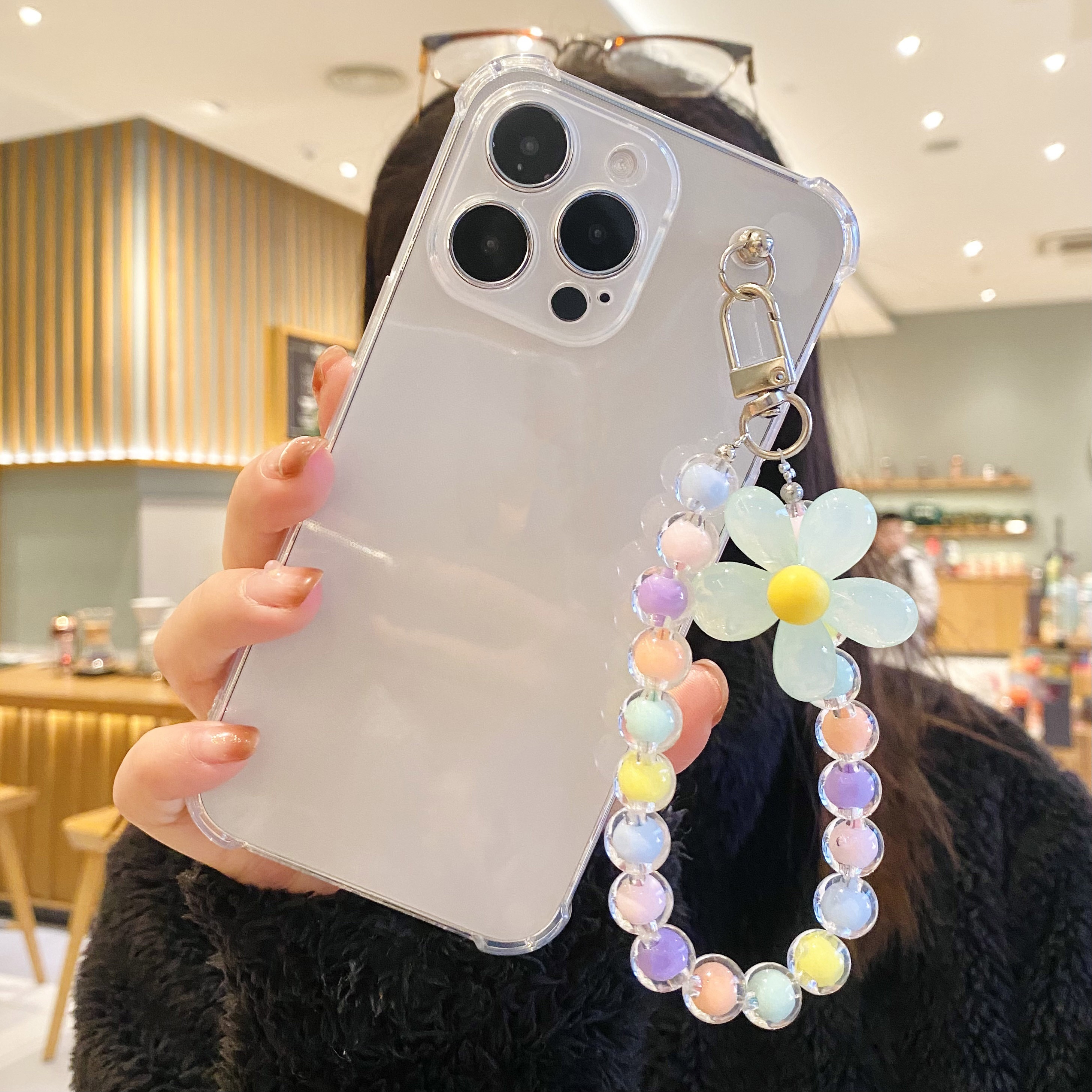 

Pearl Flower For 15promax Universal Transparent Anti-fall Case 7/8se2