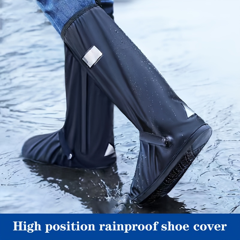 

1pair No-slip Waterproof Rainproof Shoe Cover, Thickened Wear-resistant Outdoor Shoe Cover For Women & Men