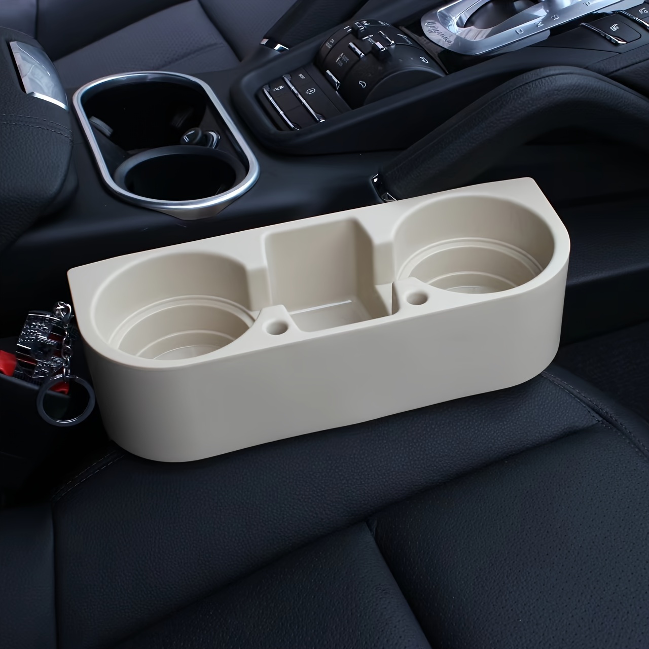 

1pc Car Seat Gap Organizer - Cup Holder & Beverage Storage For Vehicle Interior Accessories