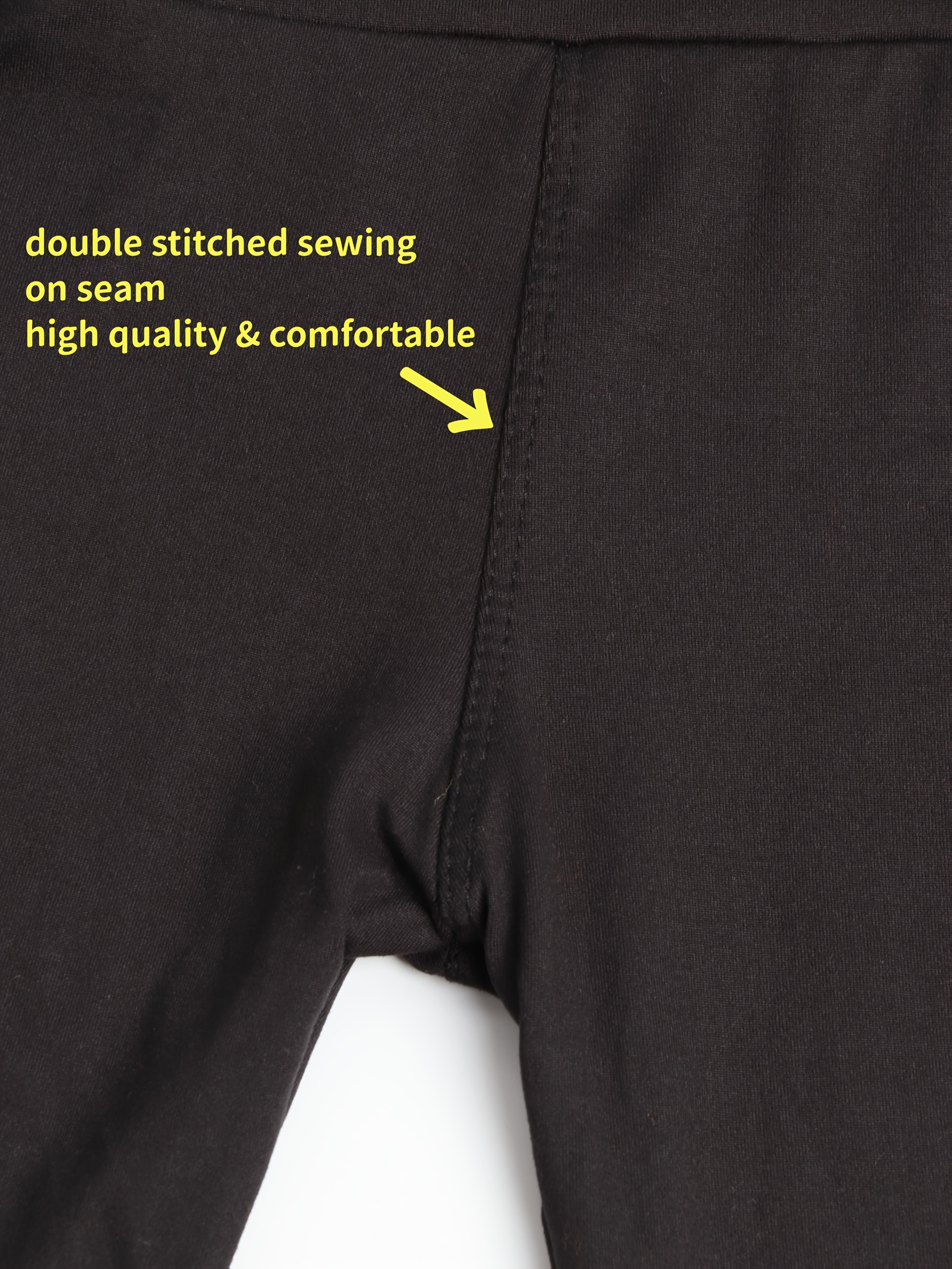 Girls' Stretch Soft High-Waist Black Leggings for Fall/Winter