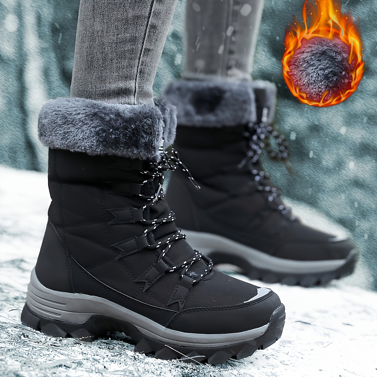 Bottines D'hiver Pour Femmes Naturalizer - Cuir Gris - Taille 37,5 - Semelle Plate - Occasion Bon état