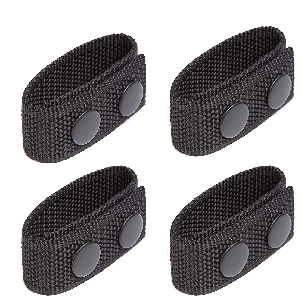 4pcs Nylon Tactical Quick-release Fixed Ring Inner Wear Hard Webbing Nylon Tail Clip Canvas Quick-release Positioning Belt