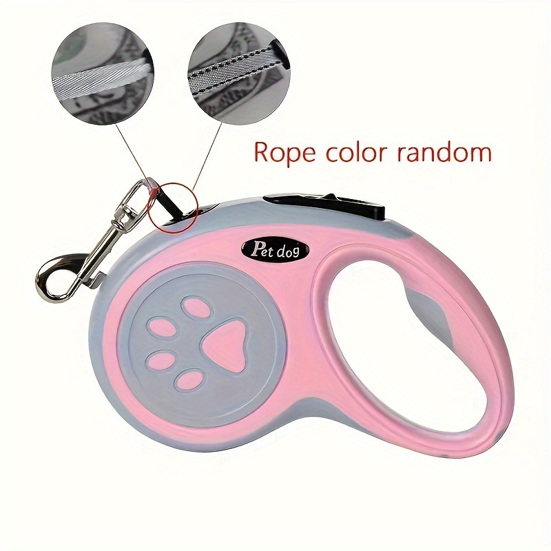 TEMU Retractable Dog Leash, Nylon With One-button Control, Great For Outdoor & Travel With Small And Medium Pets