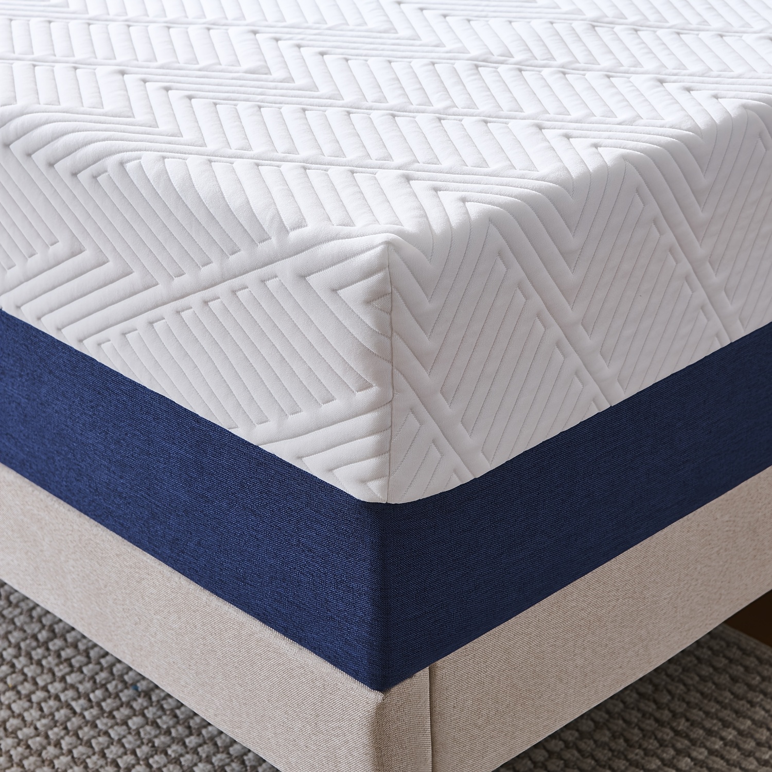 15&18&20&25cm Double Mattress, Memory Foam Mattress, Medium Soft Comfort with Removable Polyester Cover, Ideal for Body Support - Single, Small Double, Double, King Sizes Mattress