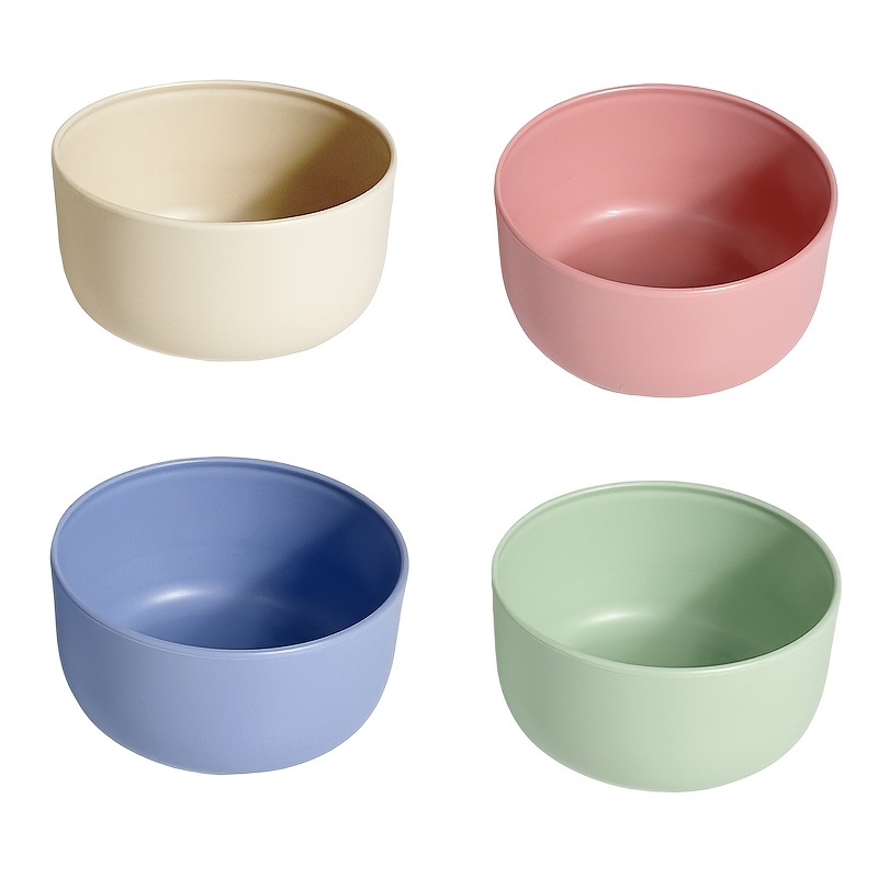TEMU 4pcs Portable Small Bowl Set - Microwave And Dishwasher Safe, Includes Grain Bowls, Ramen Noodle Bowls, Soup Bowls, Salad Bowls, Fruit Bowls -