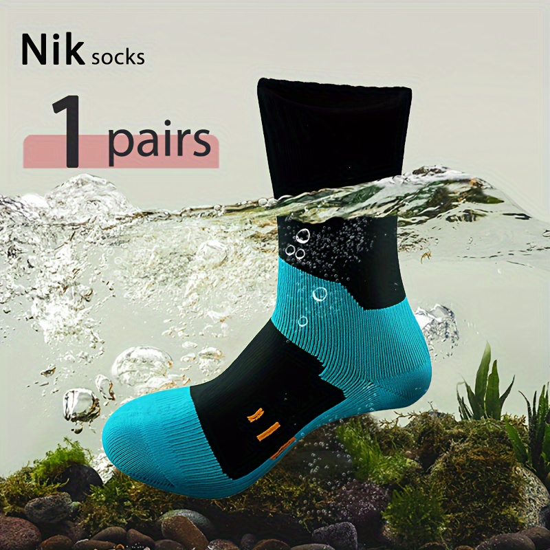 

Athletic Socks - Waterproof, Breathable, Mid-calf Striped For Hiking, Running, Skiing