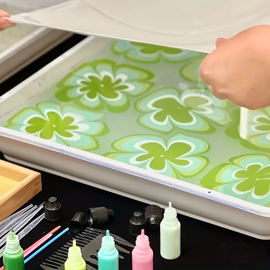 WBG fai da te disegno su acqua arte marmorizzazione Set di colori kit artigianal