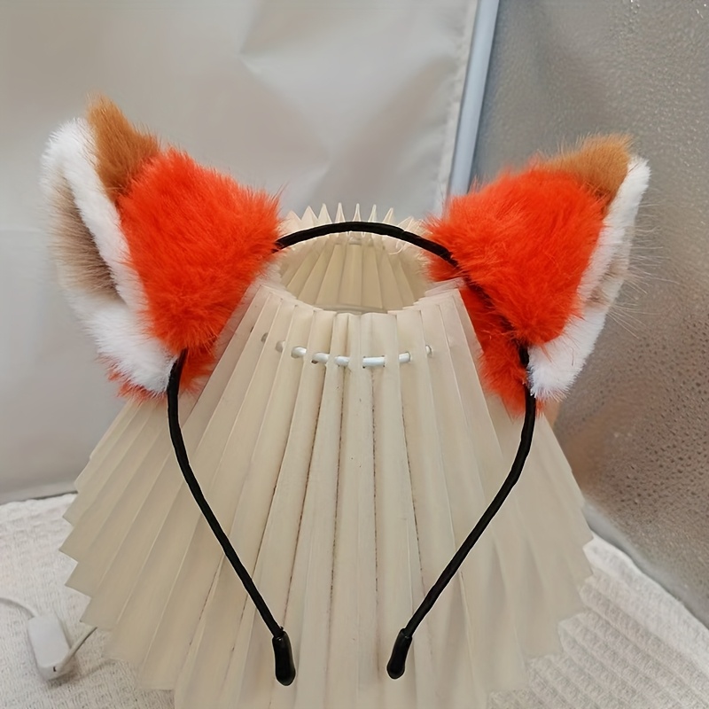E-shop Neues Nick Fox Ohren Stirnband Plüsch Katzenohren Kopfschmuck Süßes Party Haarschmuck für Frauen