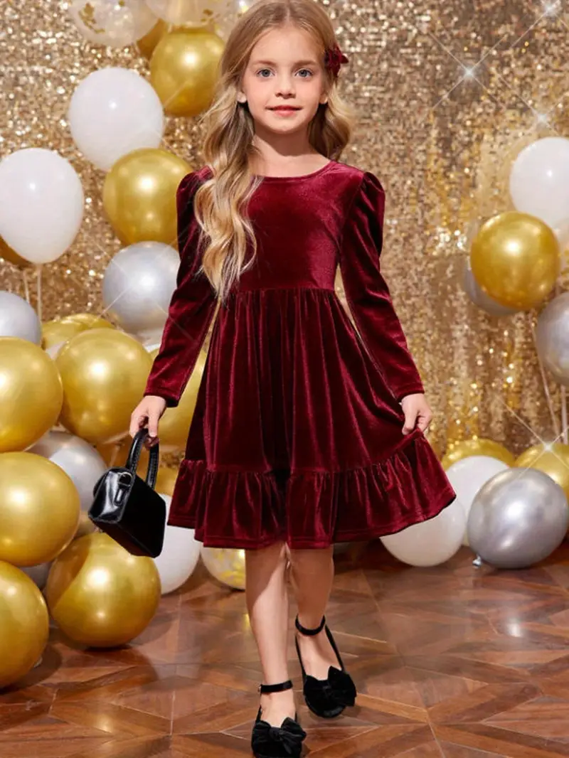 fall dress for 8 year old girl Amazon.com: blibean Girls Winter Long Sleeve Dress Little Kids Wedding Guest Polka Dots Outfits Boho Smocked Maxi Christmas Vestidos para Nias with Pockets Size 6-7 Cream: Clothing, Shoes & Jewelry