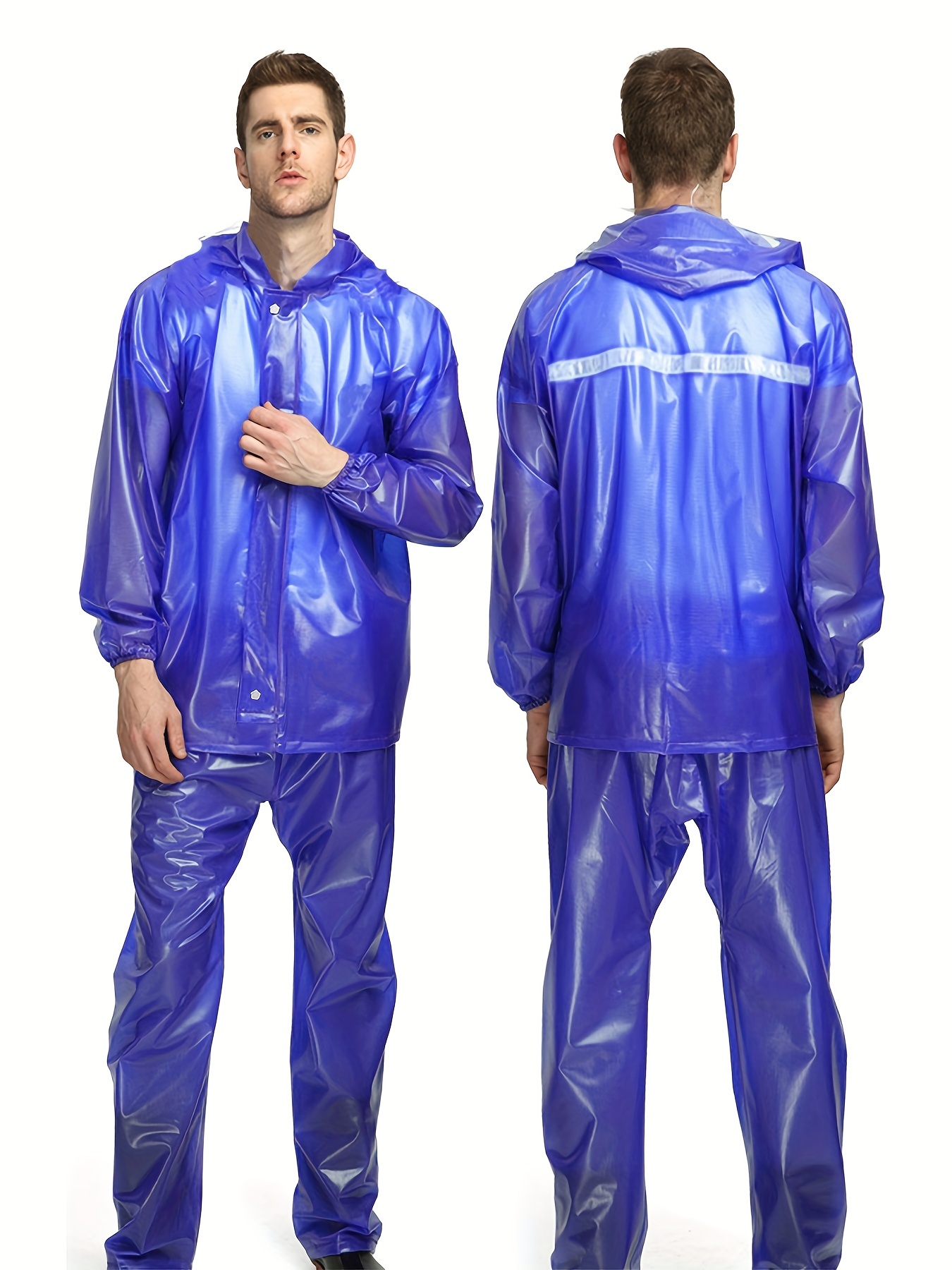 Rodeel Mens Waterproof Jacket and Overalls Set, Waterproof Rain Suit,  Ultimate Protection for Outdoor Adventures
