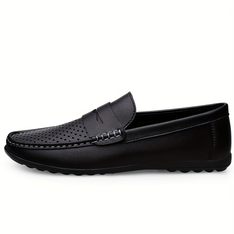 best mens black slip on dress shoes 8251 main image 0