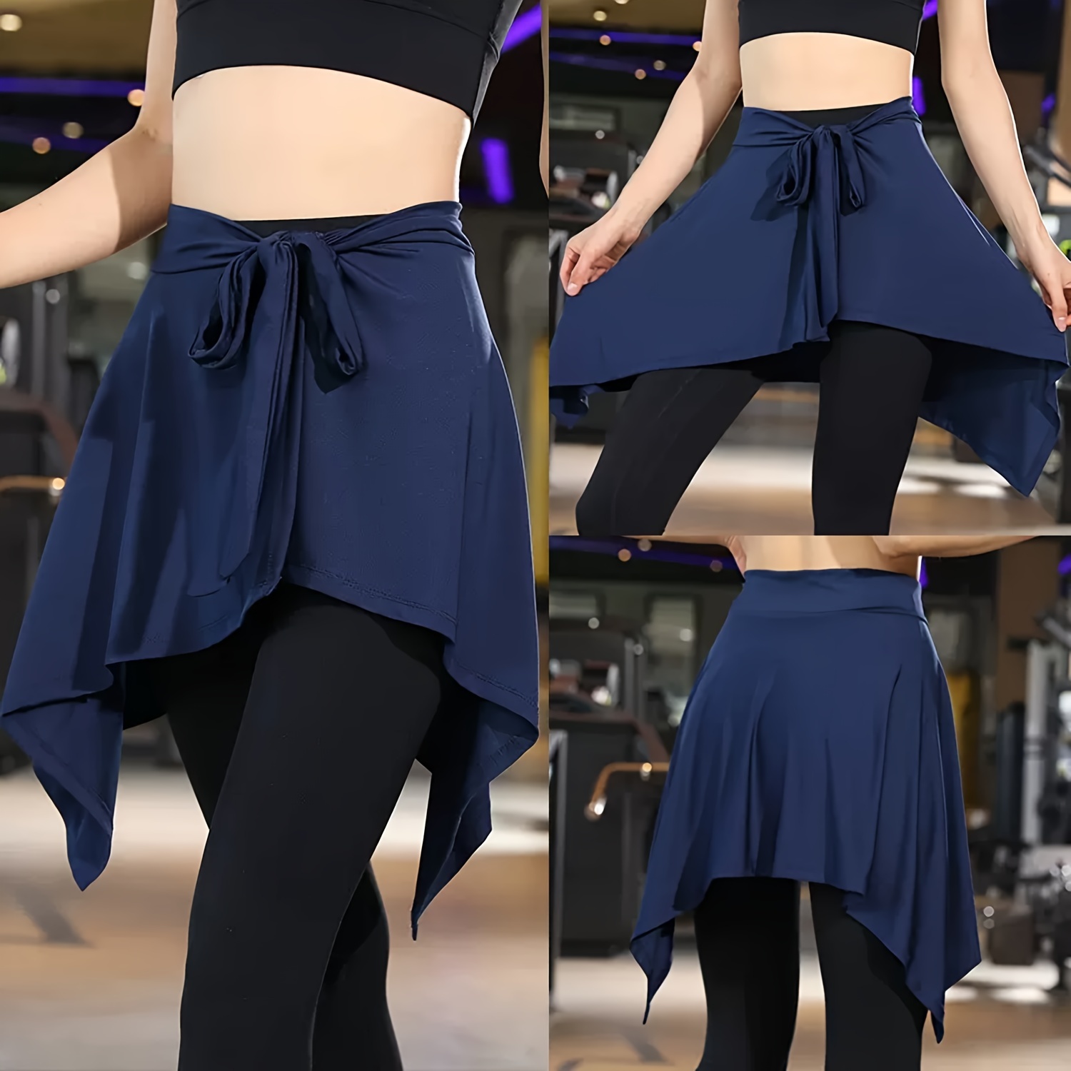 

A Convertible Sports Wrap Skirt For Women, A 2-in-1 Shawl And Tie, Suitable For Everyday Workouts And Yoga .