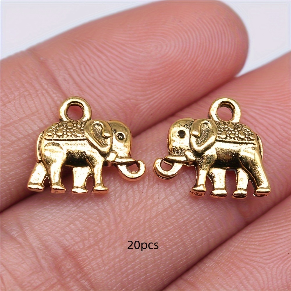 20pcs Pendant Ancient Silvery Ancient Golden Ancient Copper Color Pendant Jewelry Making Bracelet Additions Handmade 13x12mm