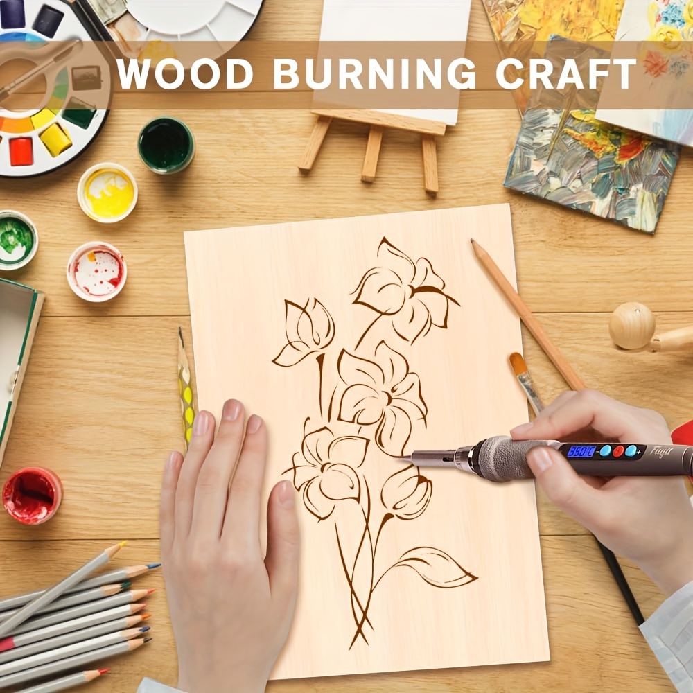 4/8/12pcs Blank Wood Boards for Crafts and Decorations