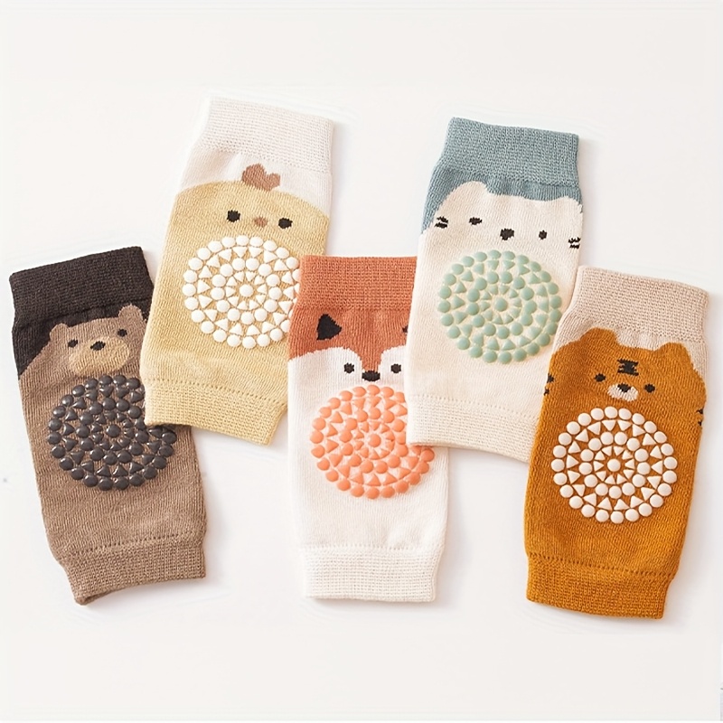 Image of 5 Pairs Baby Socks, Walking And Crawling Socks, Baby Knee-high Socks, Baby Long Tube Socks