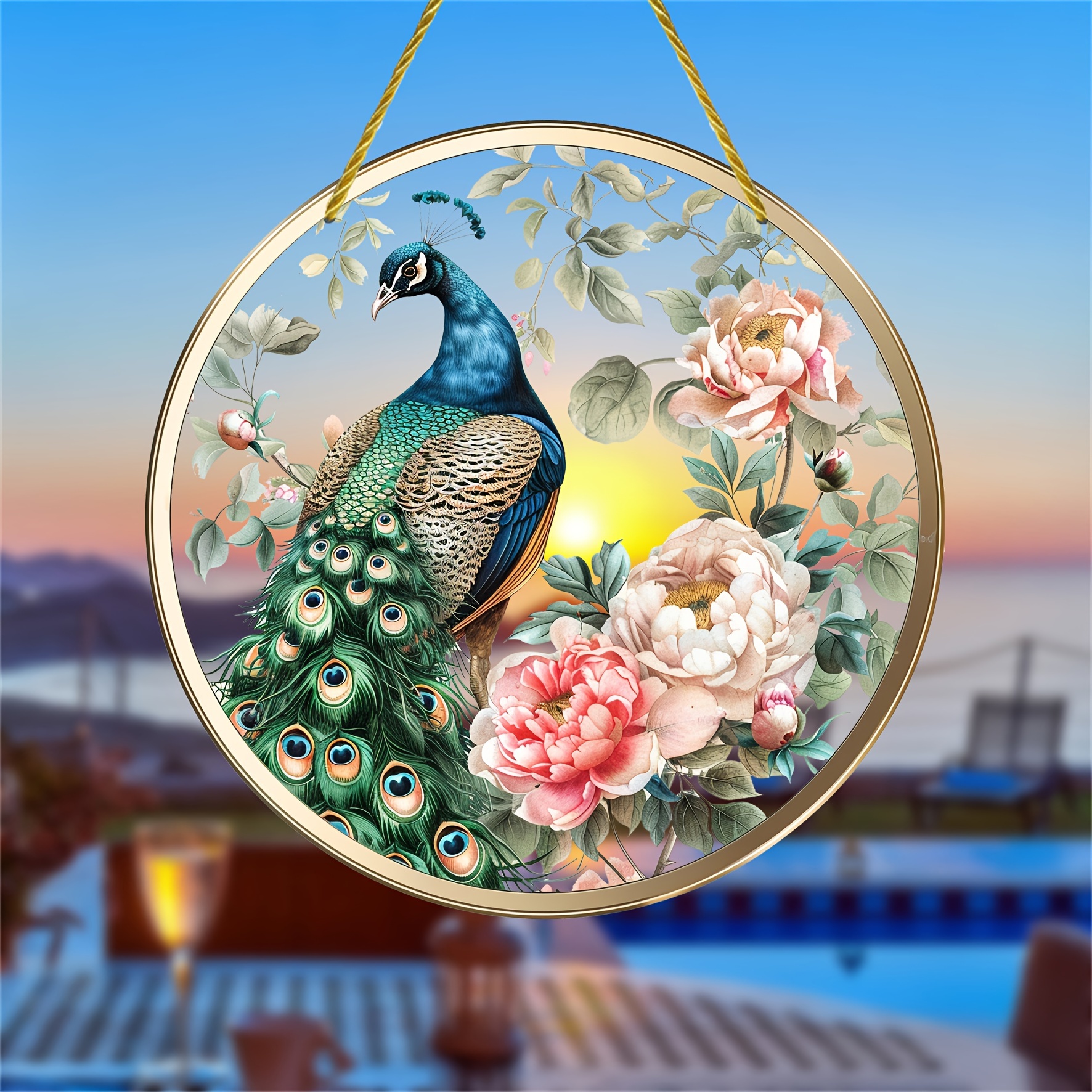 ハンドメイド木製小物・置物〜クジャク〜