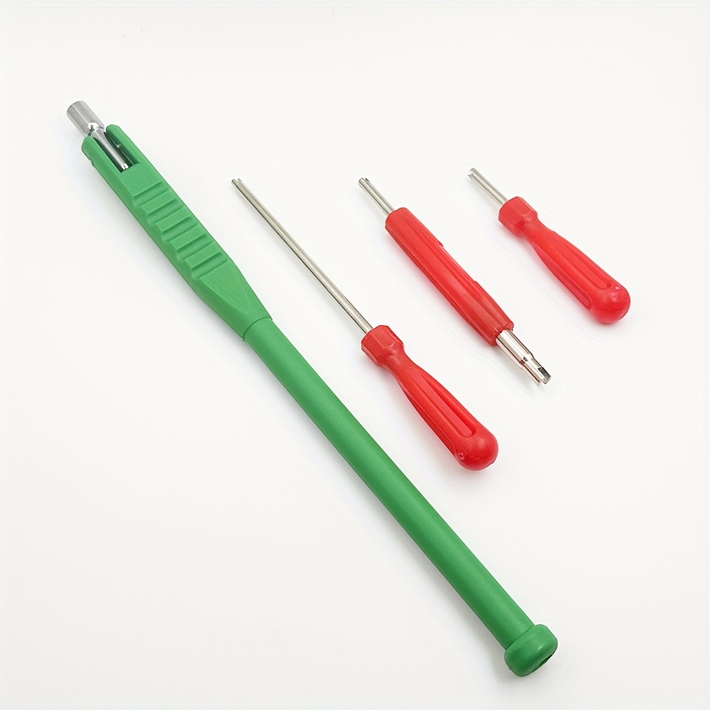 TEMU Green Installation   Single Head   Extended Single Head   Double Head High-quality Tire Valve Stem Puller Tool - , Scratch-free, Suitable For