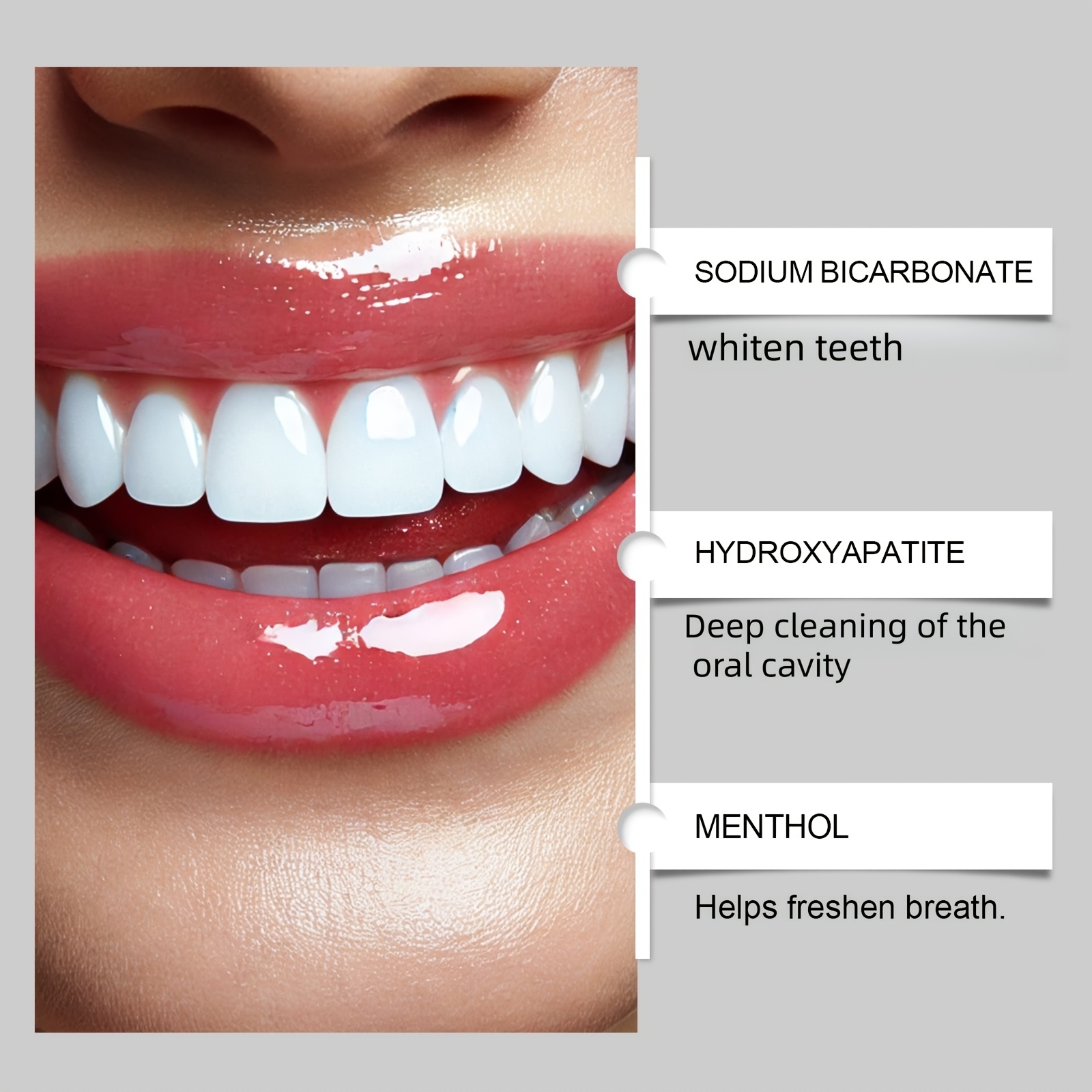 3-Piece 7.5% Nano Hydroxyapatite Toothpaste Set with Toothbrush