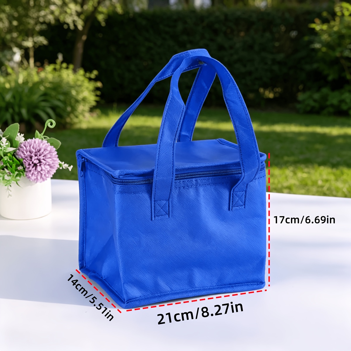 TEMU 1pc 2pcs Outdoor Insulation Bag, Foldable And Portable Zipper Design, Suitable For Outdoor Camping Drinks, Beer, Lunch, Picnics, And Other