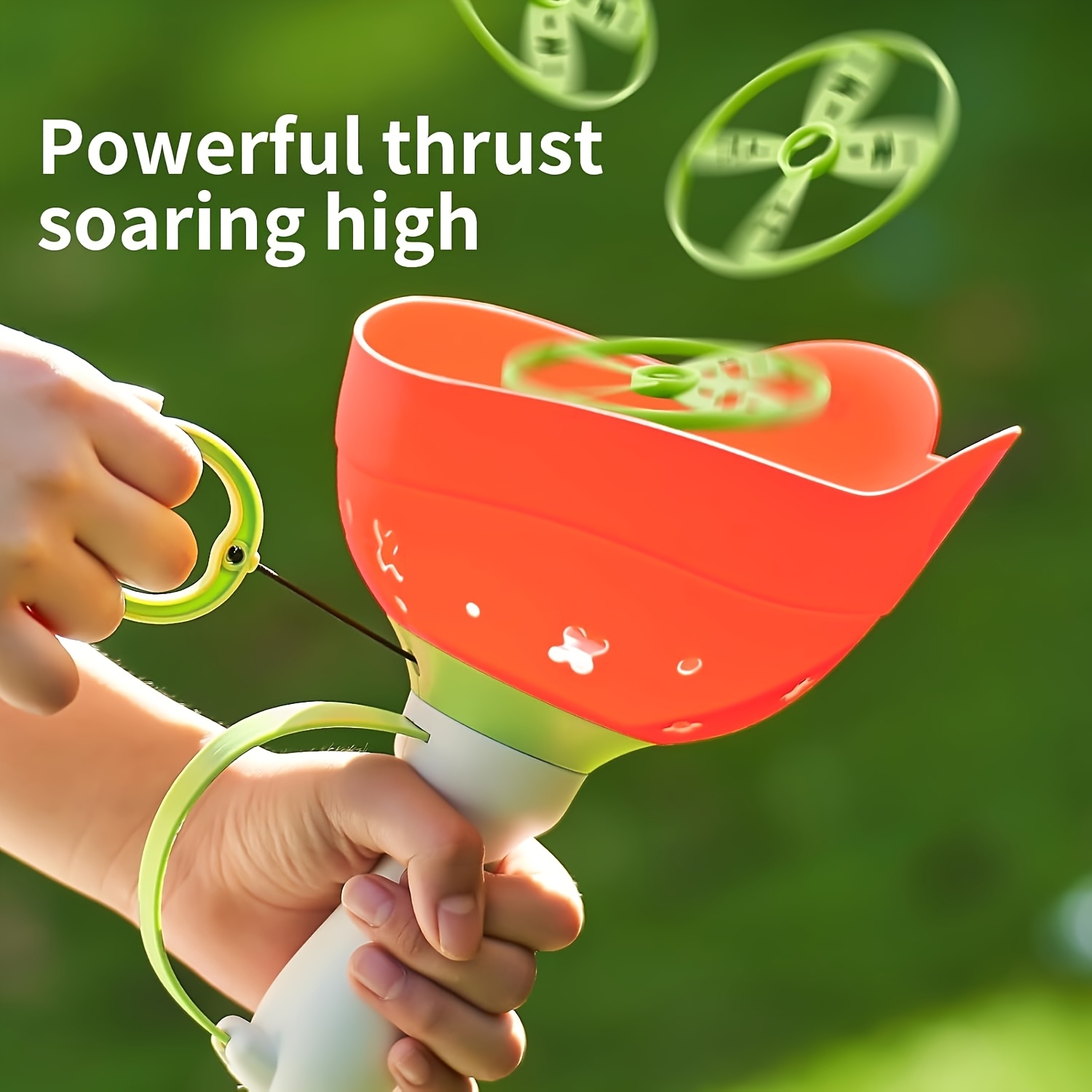 Hand-Pull Ejector Frog Flying Saucer Toy, Pack of 6