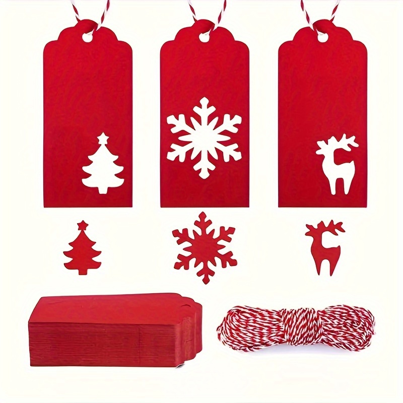 

50pcs Red Christmas - For Presents, Decorations & You