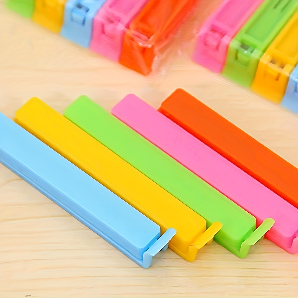 10/20/30pcs Plastic Food Bag Clips, Reusable Seal Clips, Moisture and Dust Proof Freshness Kitchen Storage Box and Storage Accessories