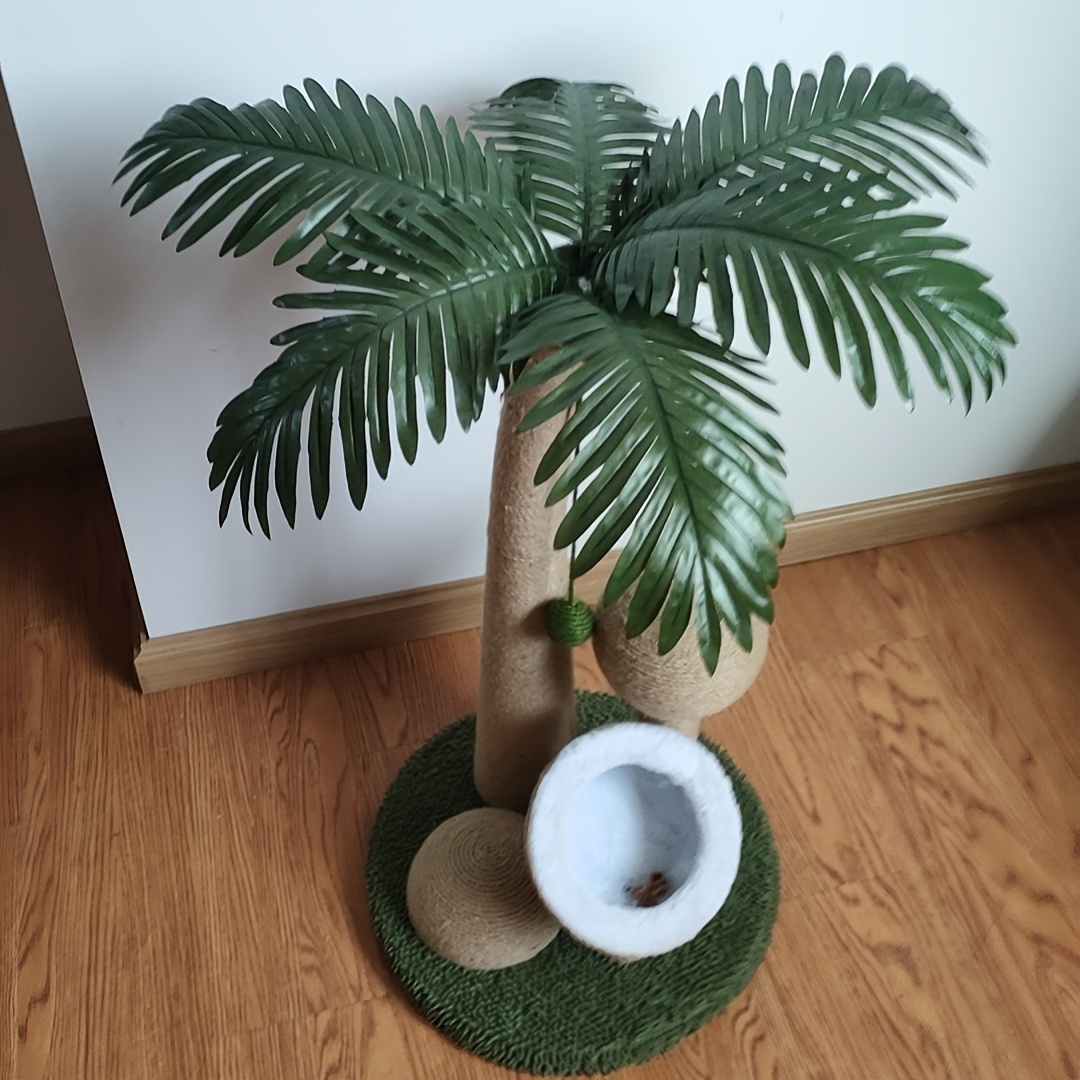 Cat Climbing Tree with Coconut Palm & Scratching Post