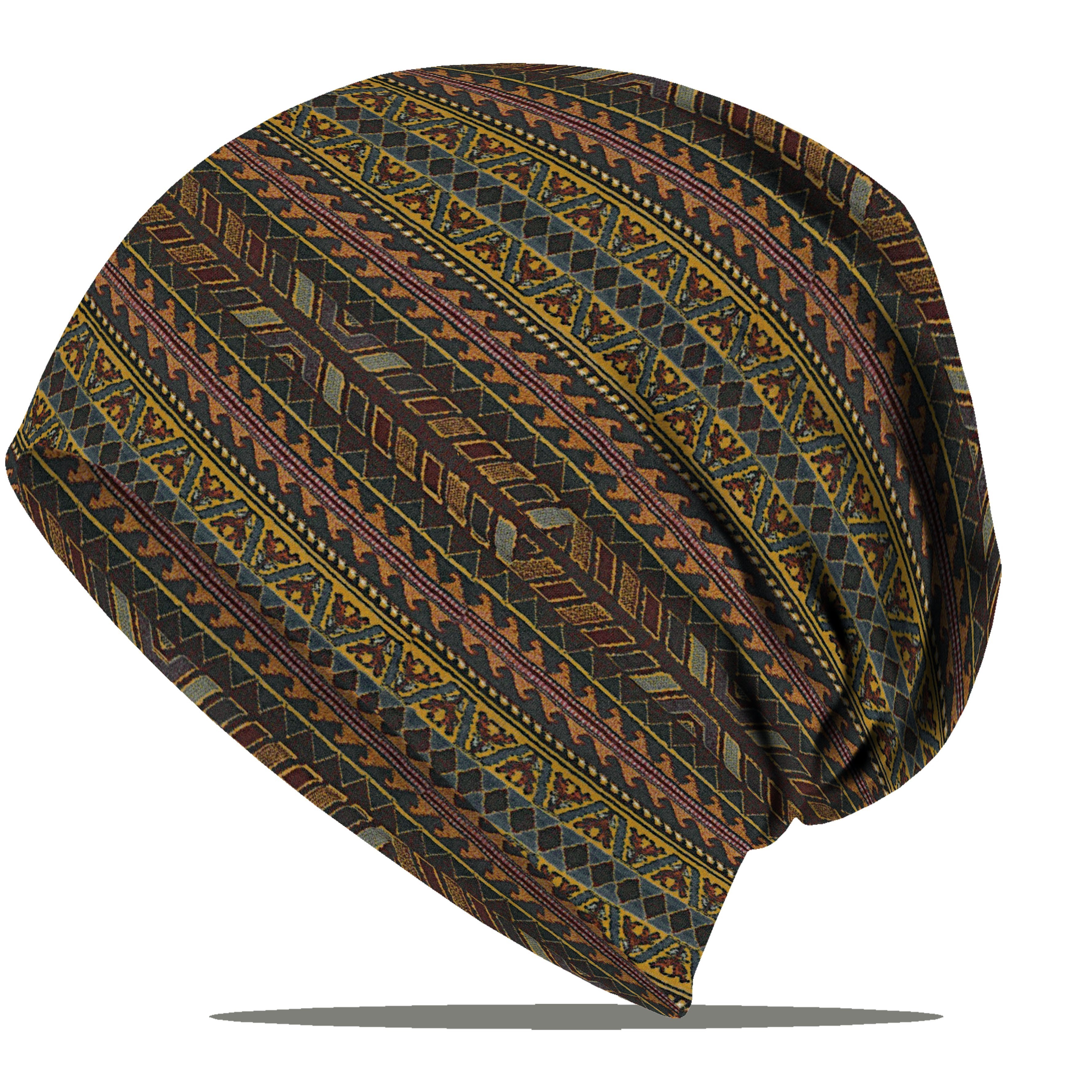 TEMU Retro Colors, Soft Striped Beanie - Casual, Breathable, Red And Gray Tones, Outdoor Cycling