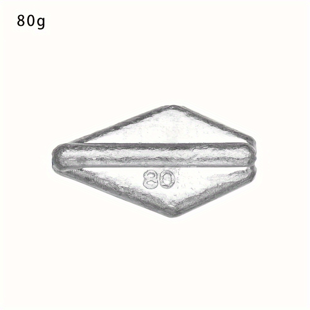1pc Of Heavy Lead Sinker Fishing Weights Ranging From 40 To 120 Grams, In Options, Tongxin Flat Pendant Fishing Tools For Outdoor Freshwater Use