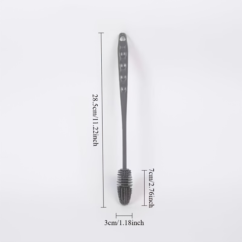 TEMU Brosse de nettoyage multifonctionnelle en silicone avec long manche, idéale pour le nettoyage de bouteilles d'eau et de tasses de cuisine, outil