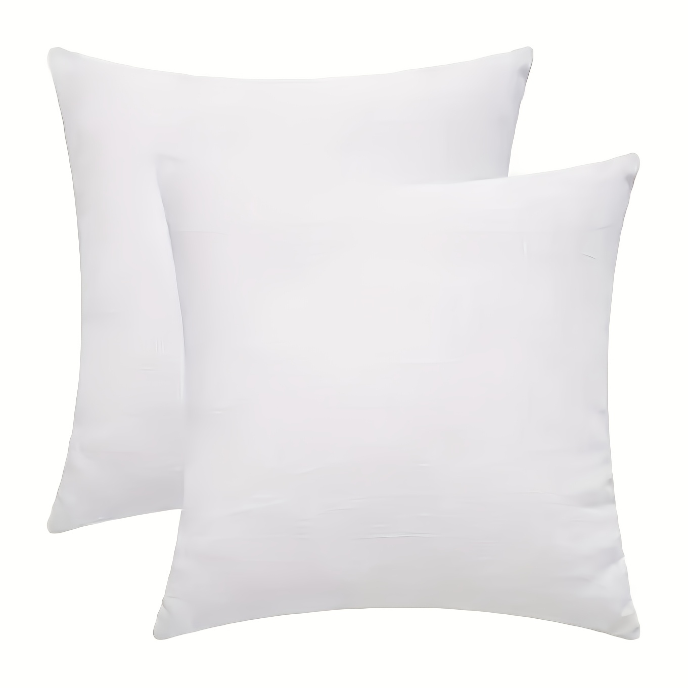 TEMU Painting Luxury Pillowcase 2pcs Set | 18x18 Inches, Zipper Closure, Machine Washable, Smooth Texture, Square Design, Suitable For Living Room Sofa Decoration, Spring And Summer Pillow Covers