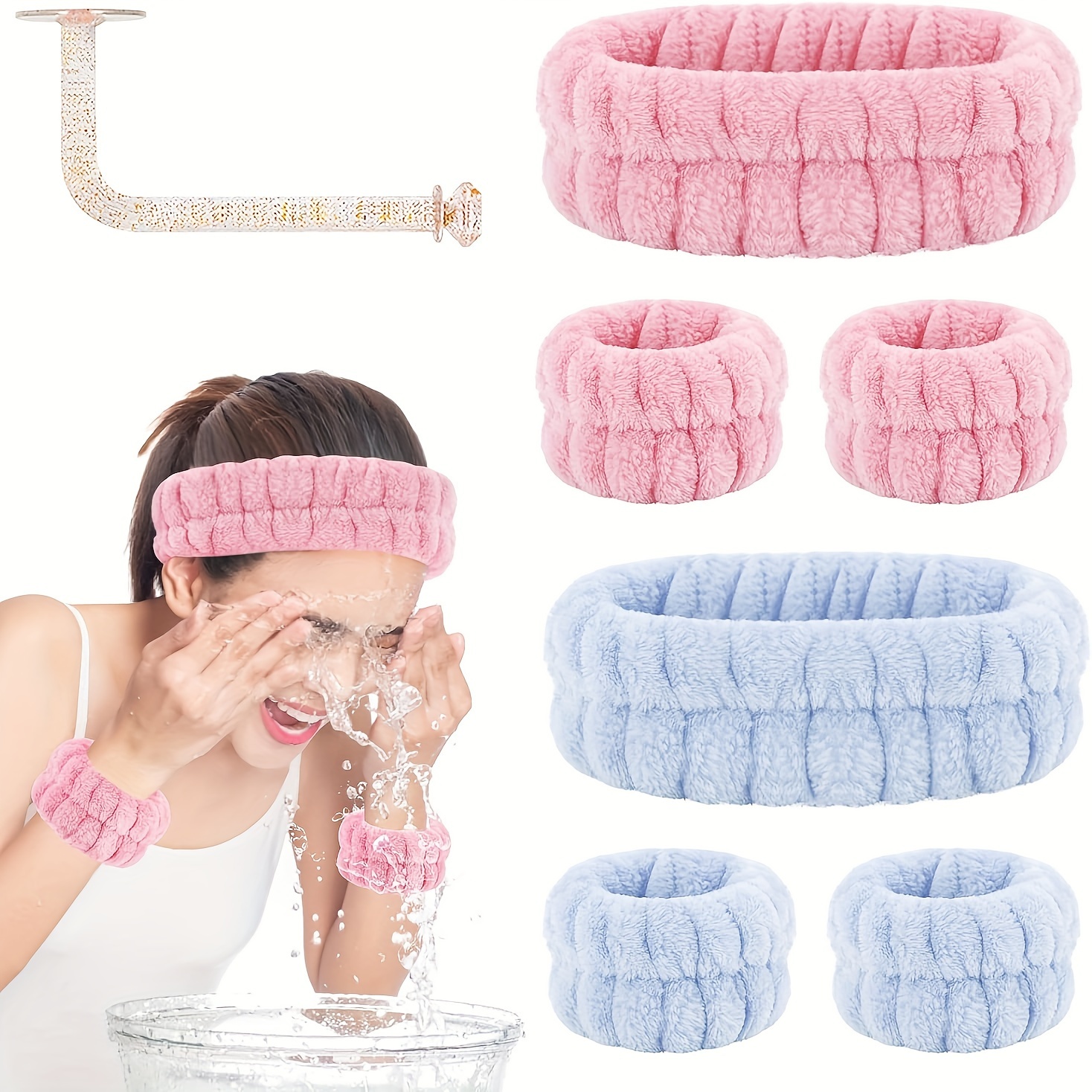 Makeup Hairband Women Spa Headband Bubble Headband Washing - Temu Canada