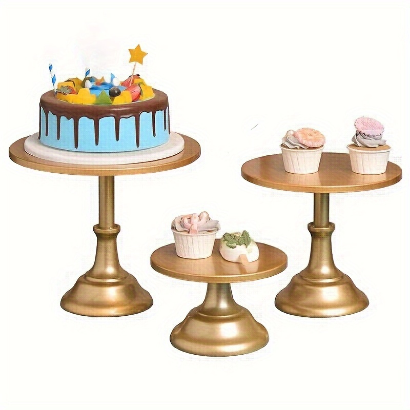 Soporte de pedestal para exhibición de cilindros para fiestas, soporte de  metal para tartas para fiestas, cumpleaños, decoración de bodas, Cilindros
