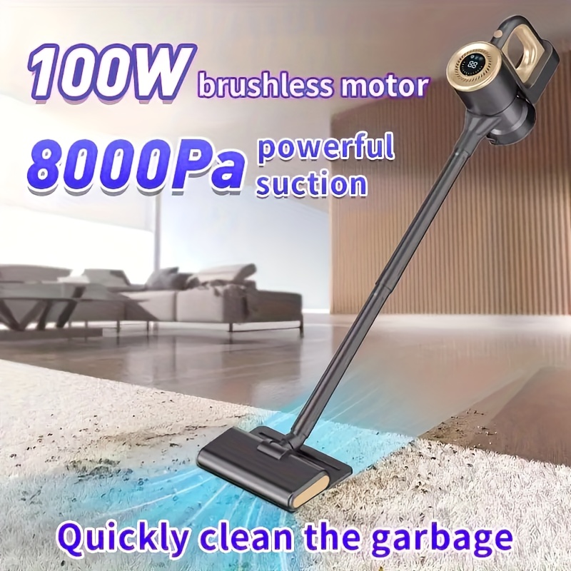 1 JKUOO Draadloze Stofzuiger met LED Borstelkop